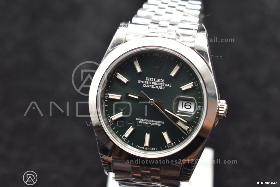 DateJust SS RelaxedFit Best VSF 41 587 1:1 Bracelet On 126300 Jubilee 904L Dial Green Edition VS 0331
